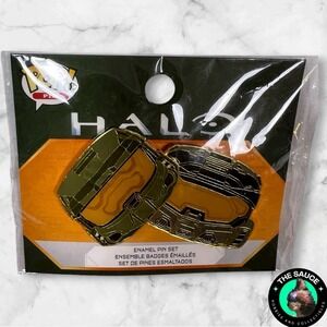 Funko‎ Pop 343 Halo Enamel Pin Set Master Chief Spartan Helmets Collectible NEW